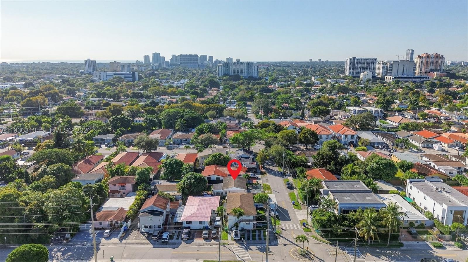 1633 Southwest 30th Avenue Miami, FL 33145 - Photo 28 of 30 an aerial view of city