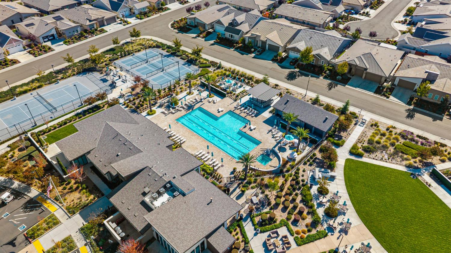 6281 Element Lane Roseville, CA 95747 - Photo 14 of 16 an aerial view of a house with a garden