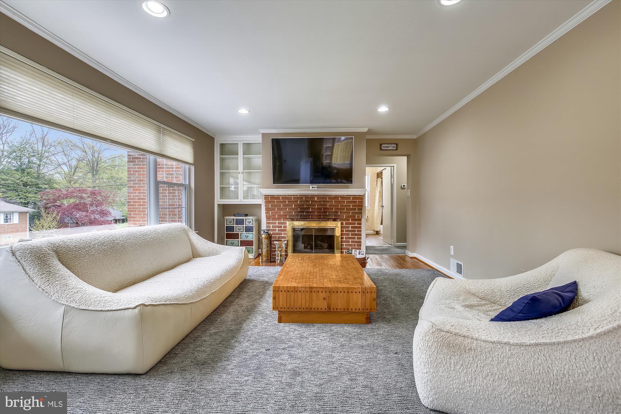 1504 Sanford Road Silver Spring, MD 20902 - Photo 14 of 44 Living room w/ gas fireplace