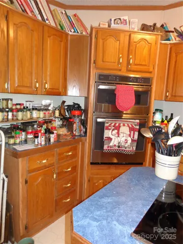 a close view of water heater room