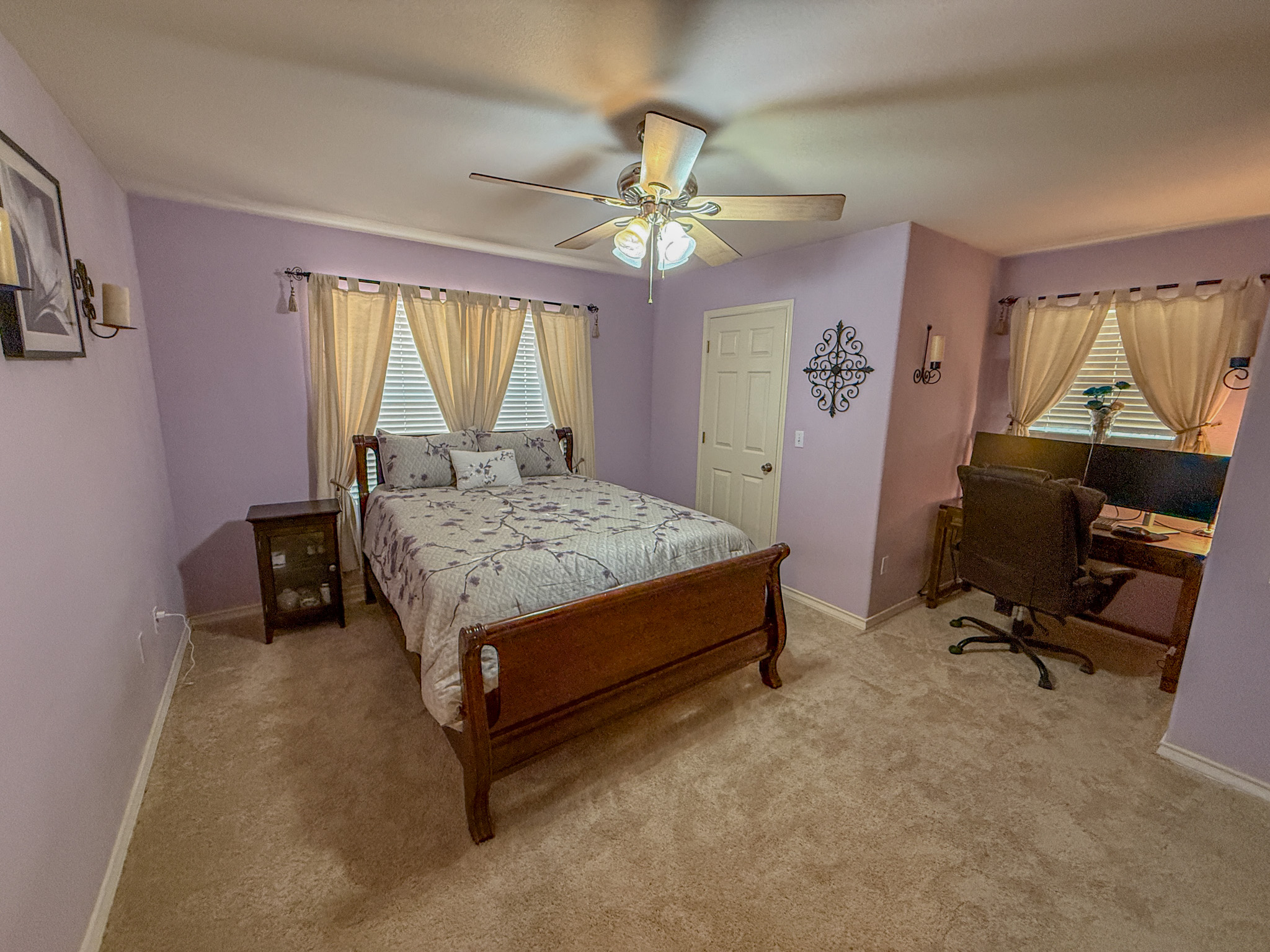 Undisclosed Address Georgetown, TX 78633 - Photo 25 of 37 a bedroom with a bed and a chandelier