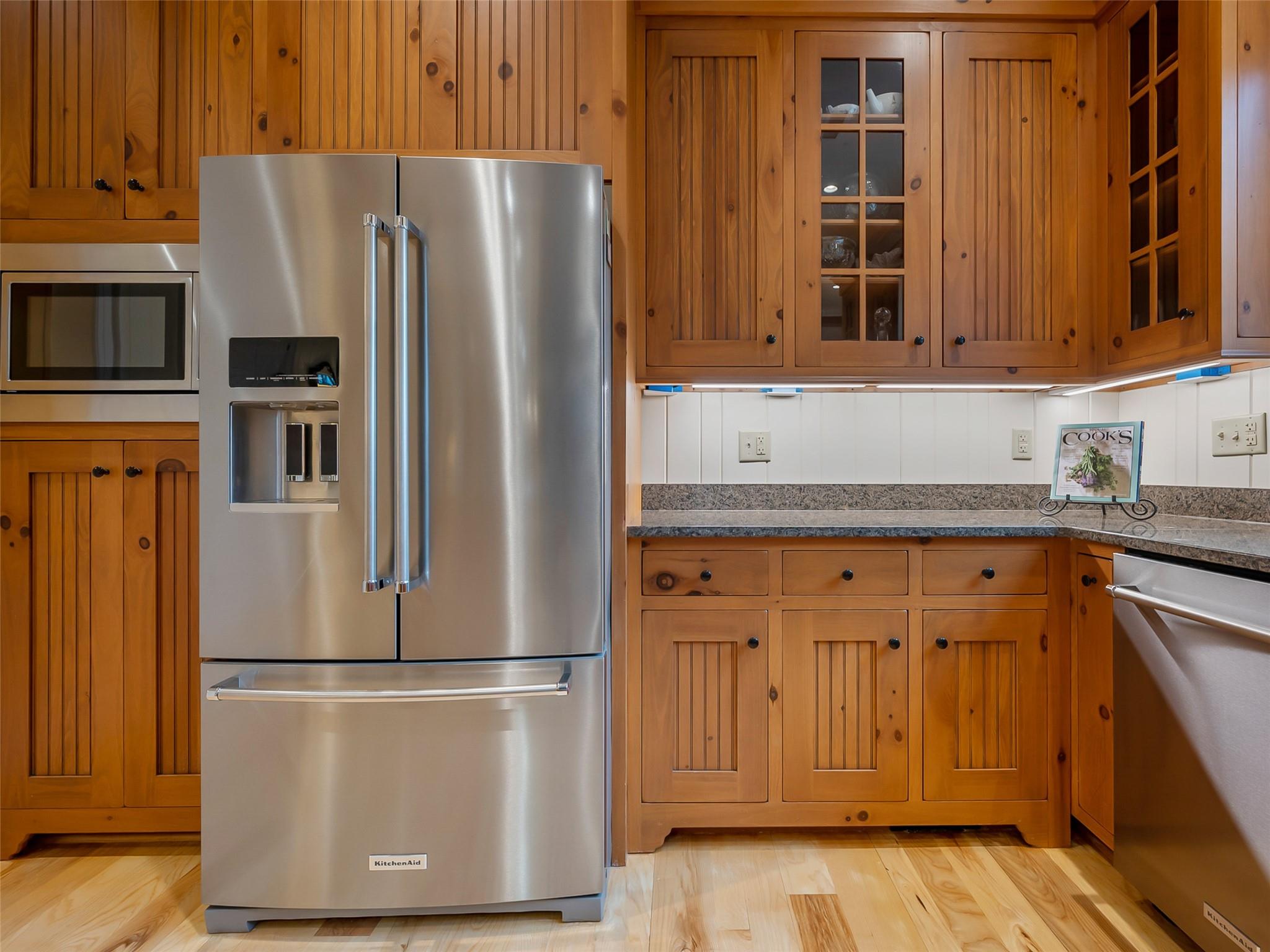 275 Clubhouse, Unit C301 Mill Spring, NC 28756 - Photo 13 of 41 a kitchen with stainless steel appliances granite countertop a refrigerator and a sink