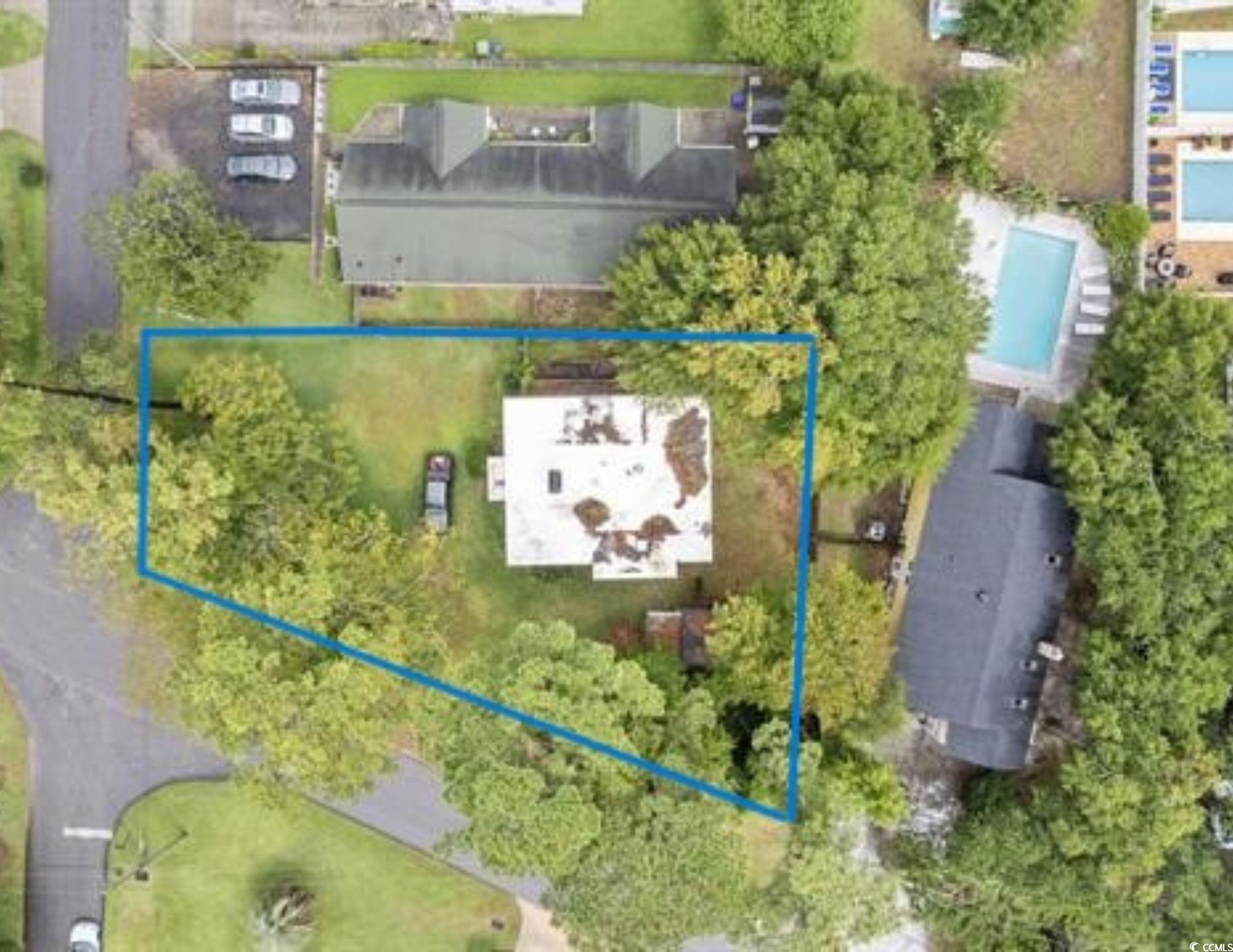 317 South Myrtle Drive Surfside Beach, SC 29575 - Photo 1 of 9 Birds eye view of property