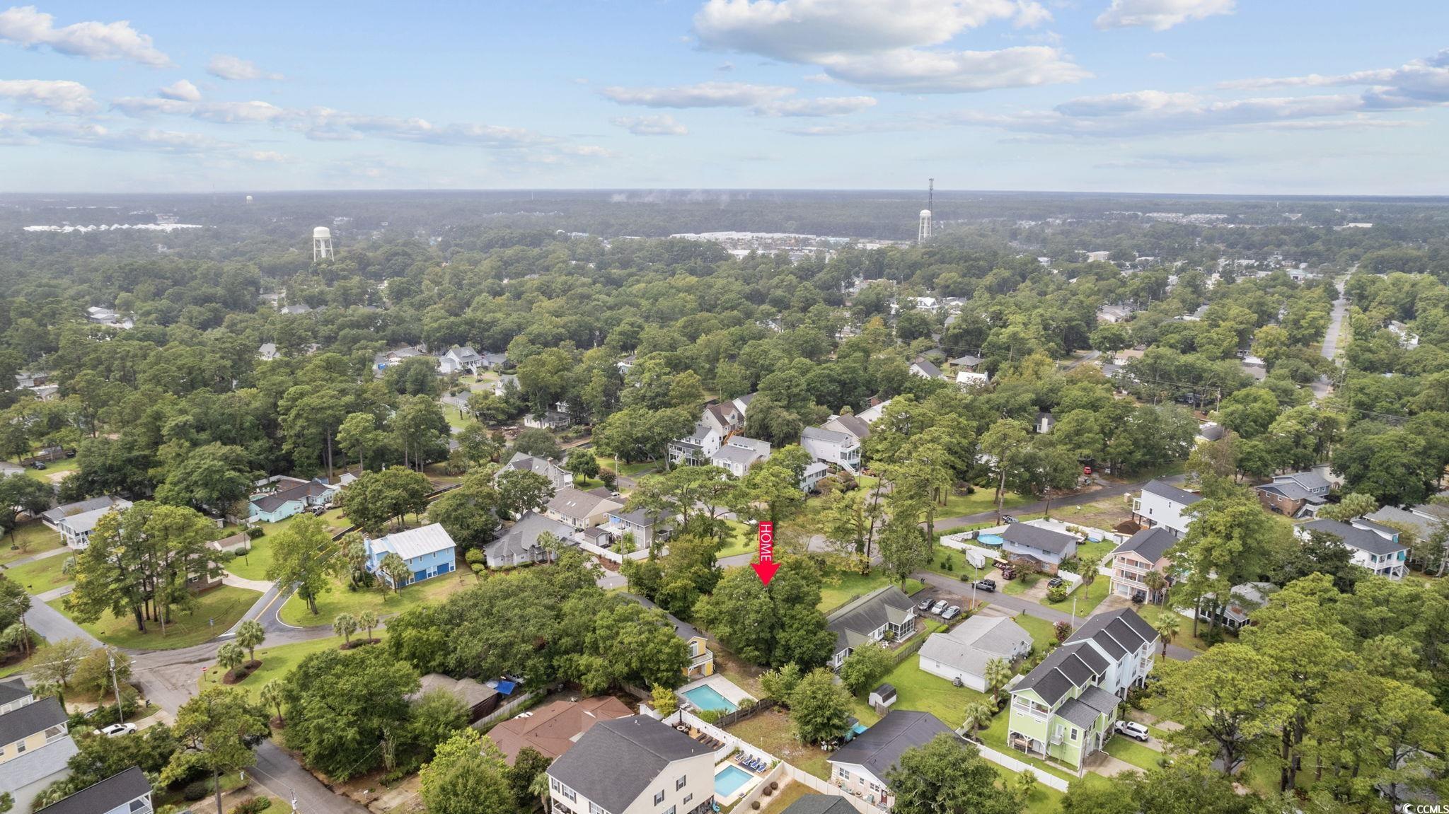 317 South Myrtle Drive Surfside Beach, SC 29575 - Photo 3 of 9 Aerial view