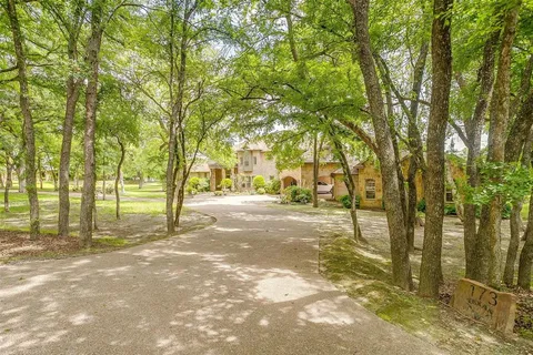 a view of road with trees