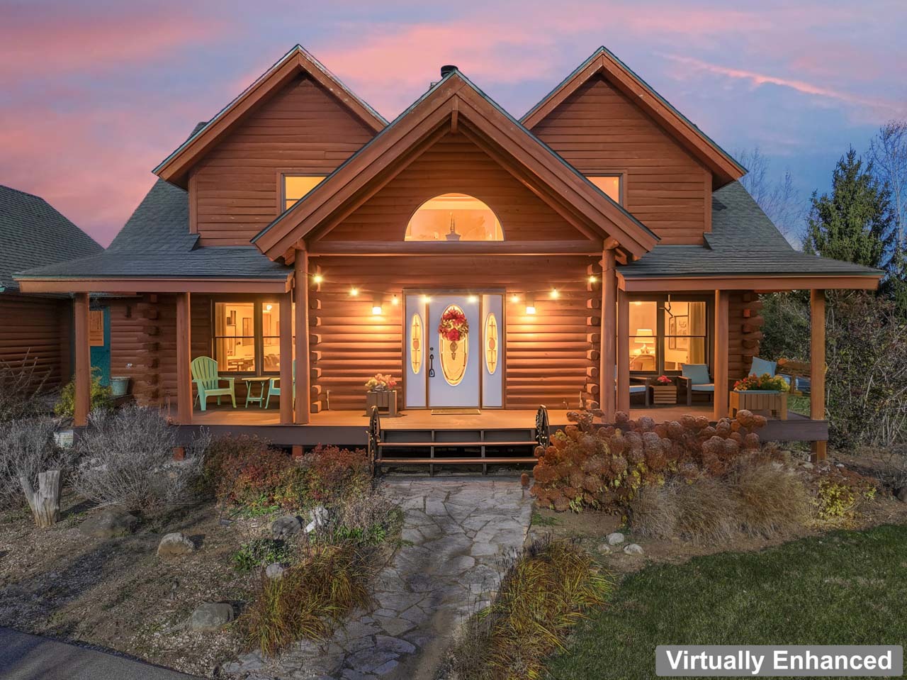 18508 128th Street Bristol, WI 53104 - Photo 3 of 48 a front view of a house with garden