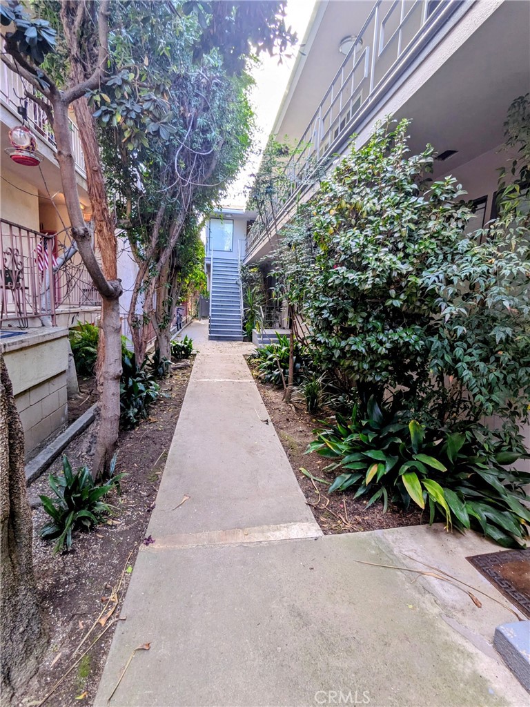 1019 6th Street, Unit 2 Santa Monica, CA 90403 - Photo 13 of 15 a pathway of a house with garden