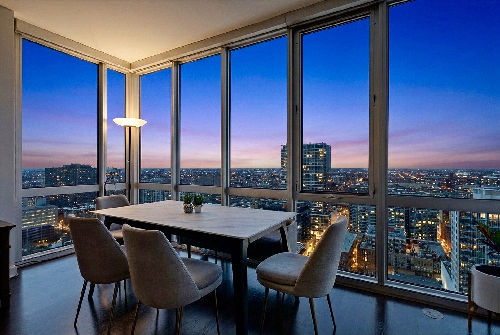 1629 South Prairie Avenue, Unit 2709 Chicago, IL 60616 - Photo 9 of 37 a view of a dining room with furniture window and outside view