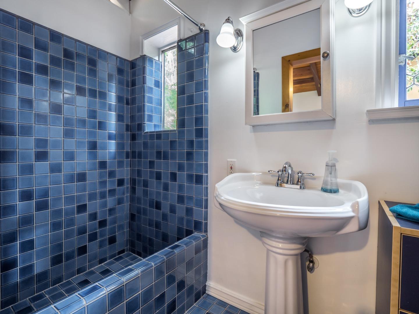 700 Enos Lane Watsonville, CA 95076 - Photo 31 of 56 a bathroom with a sink a mirror and shower