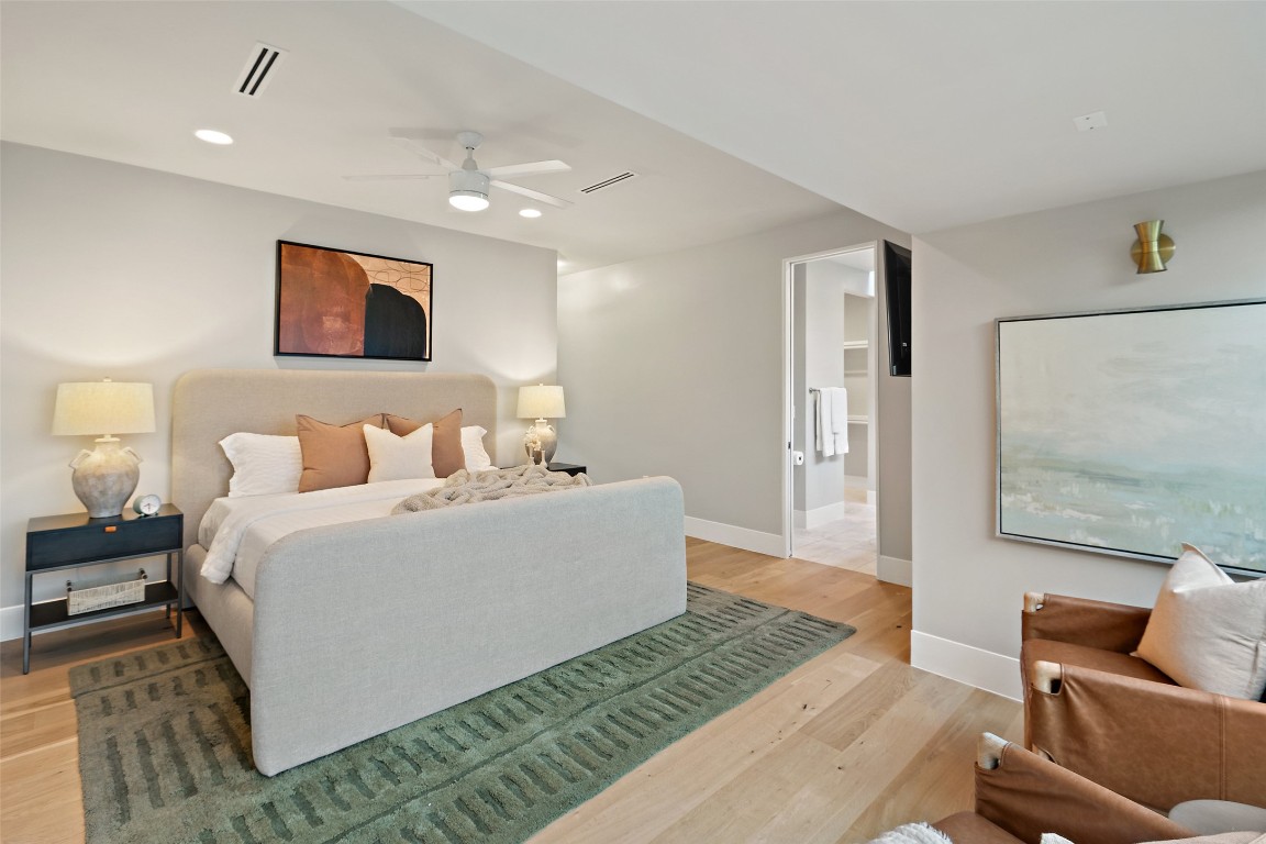 1327 Bonham Terrace, Unit B Austin, TX 78704 - Photo 18 of 40 a living room with furniture and a couch