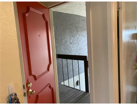 a view of balcony and door