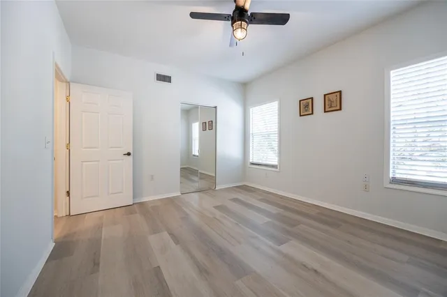 a view of a room with rack on the wall