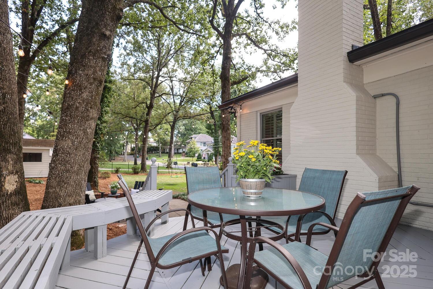500 Ellsworth Road Charlotte, NC 28211 - Photo 32 of 40 a view of a patio with a table and chairs