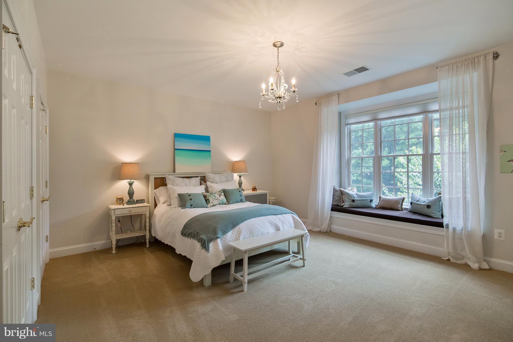 1141 Springvale Road Great Falls, VA 22066 - Photo 17 of 30 Charming Bedroom w/ mini chandelier