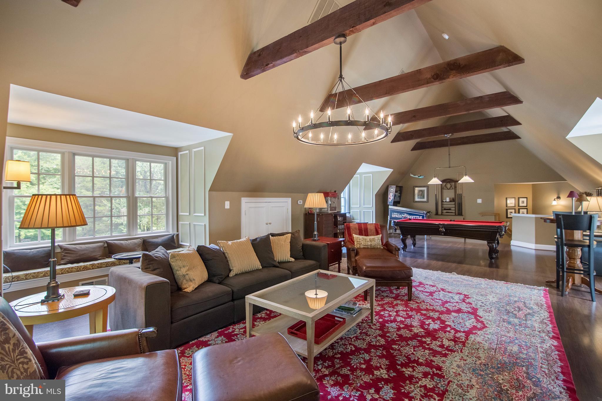 1141 Springvale Road Great Falls, VA 22066 - Photo 22 of 30 Cathedral Ceiling w/ Wood Beams