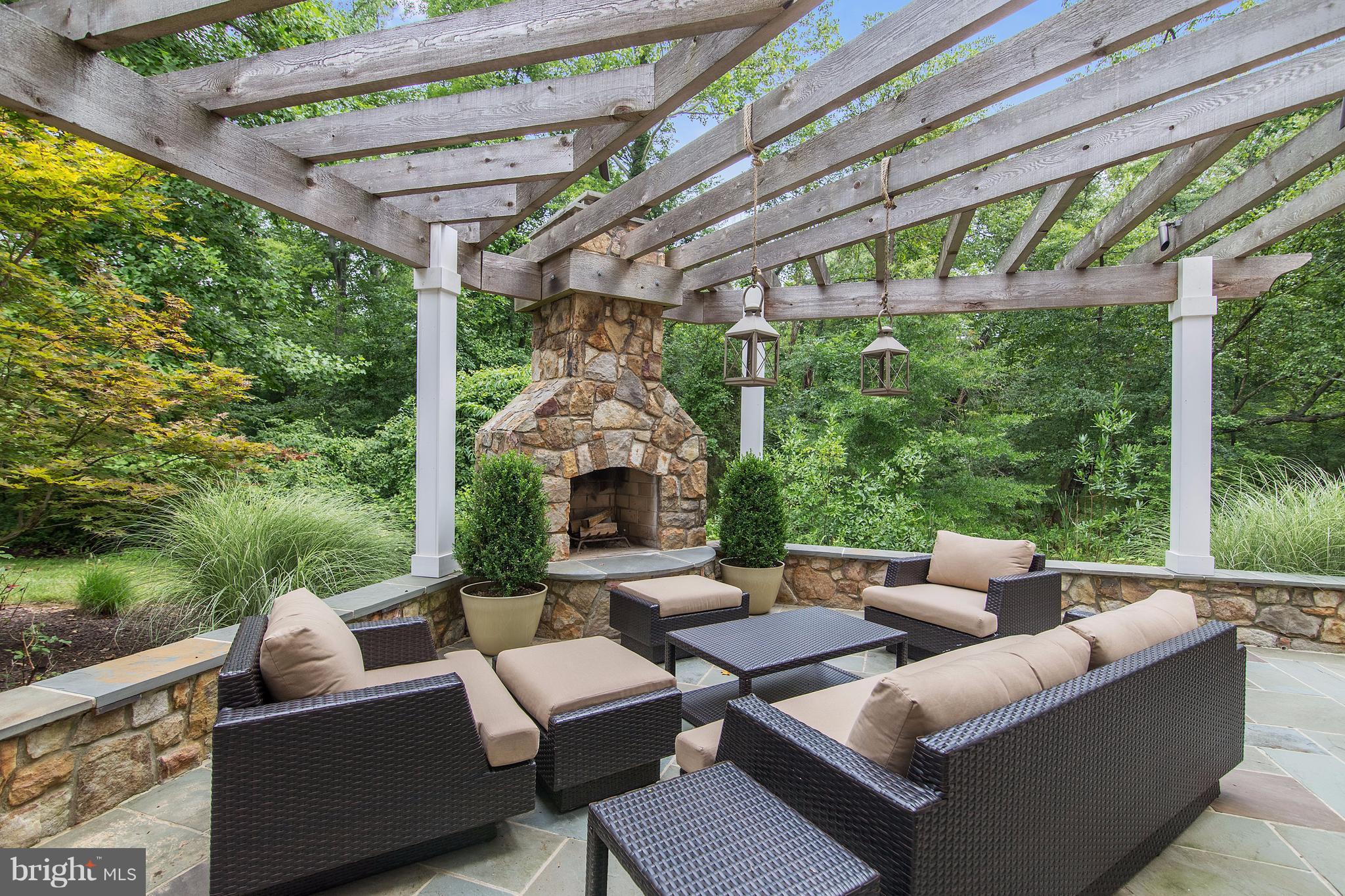 1141 Springvale Road Great Falls, VA 22066 - Photo 25 of 30 Cozy Outdoor Fireplace