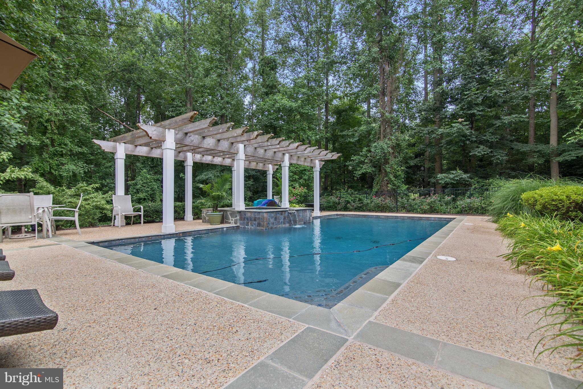 1141 Springvale Road Great Falls, VA 22066 - Photo 29 of 30 Serene Pool, Spa, Waterfall