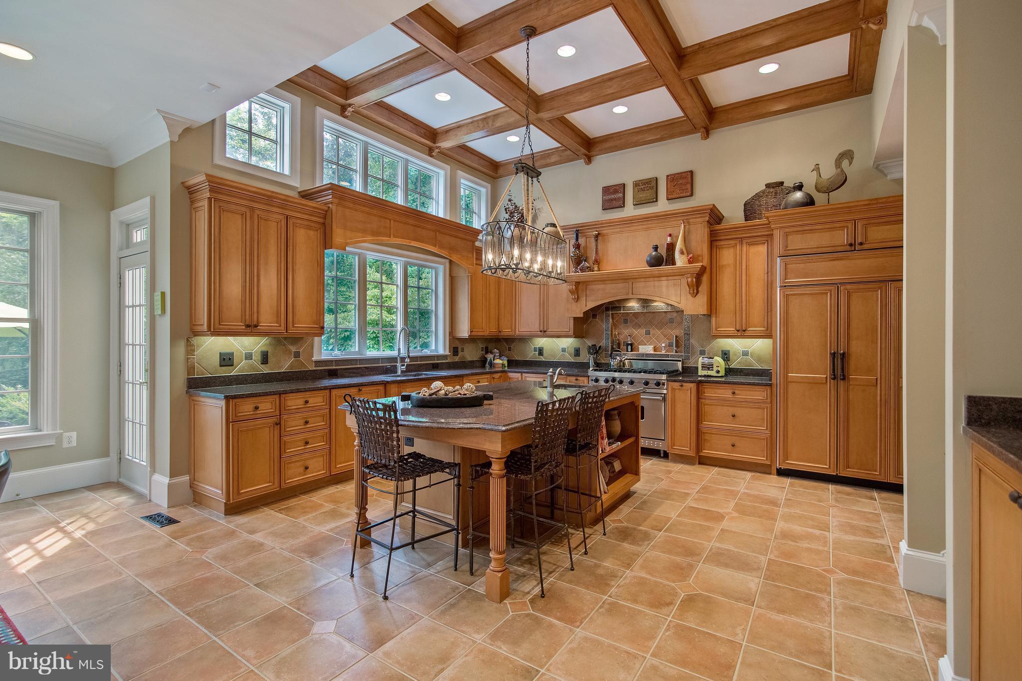 1141 Springvale Road Great Falls, VA 22066 - Photo 5 of 30 Large Gourmet Kitchen w/ Coffered Ceiling