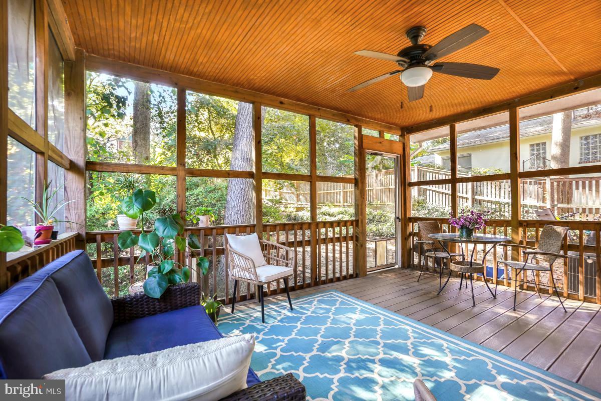 410 Mississippi Avenue Silver Spring, MD 20910 - Photo 27 of 30 Screened porch off kitchen, overlooking backyard