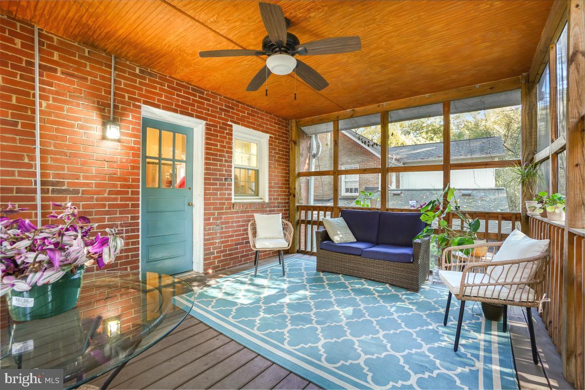 410 Mississippi Avenue Silver Spring, MD 20910 - Photo 28 of 30 Screened porch with ceiling fan