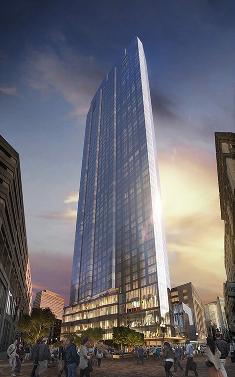 1 Franklin Street, Unit 3903 Boston, MA 02110 - Photo 22 of 26 a view of a tall building