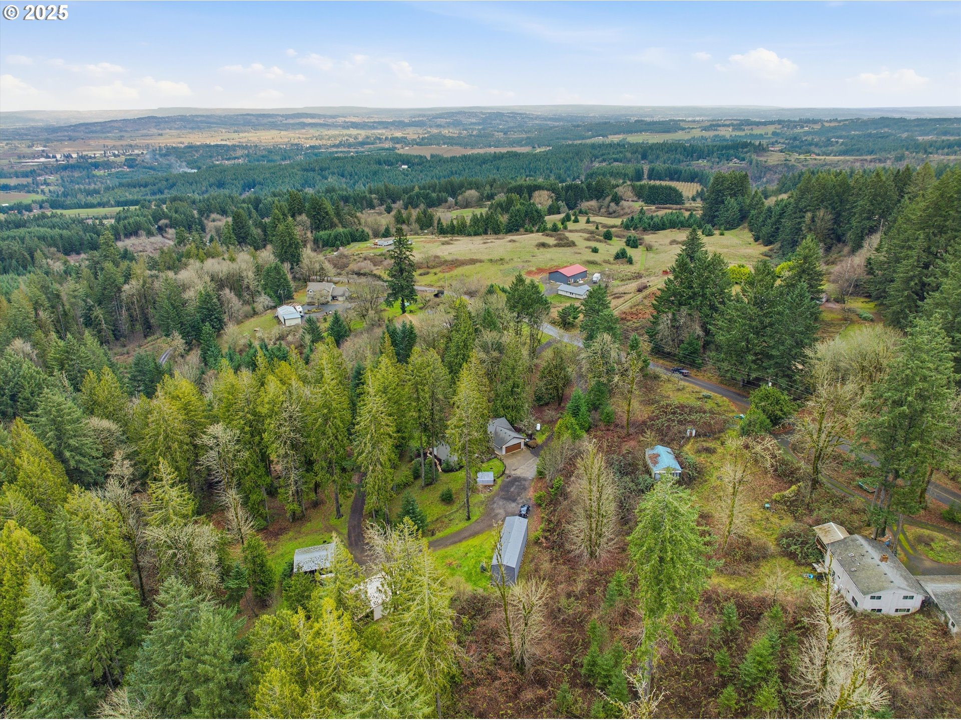 21645 Southwest McCormick Hill Road Hillsboro, OR 97123 - Photo 45 of 47 a view of a city with lush green forest