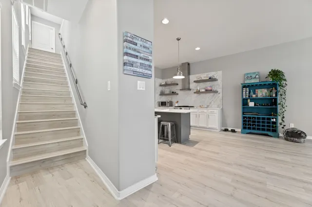 a view of a room with storage and utility room