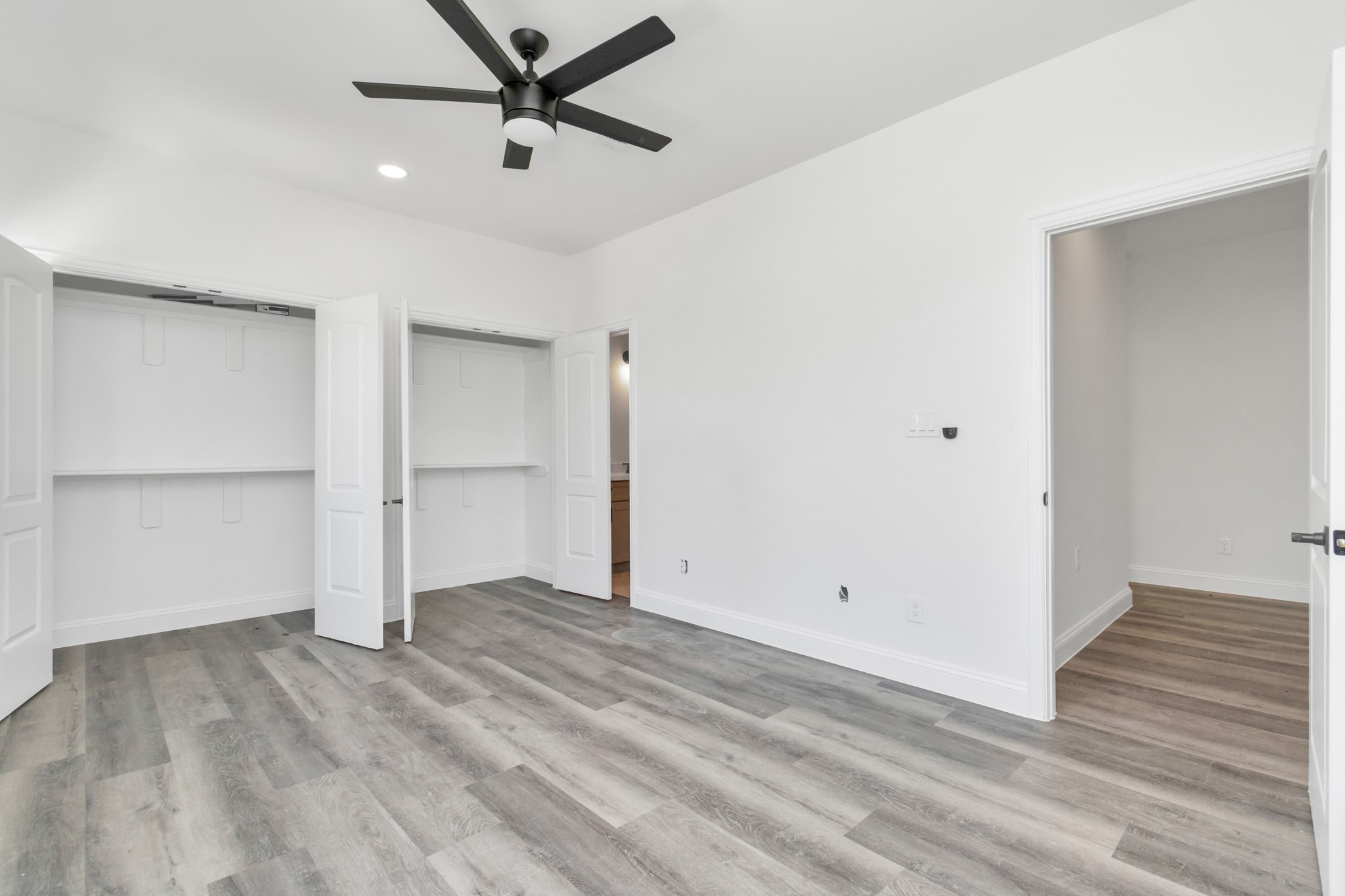8636 Scott Street, Unit A Houston, TX 77051 - Photo 13 of 21 wooden floor in an empty room