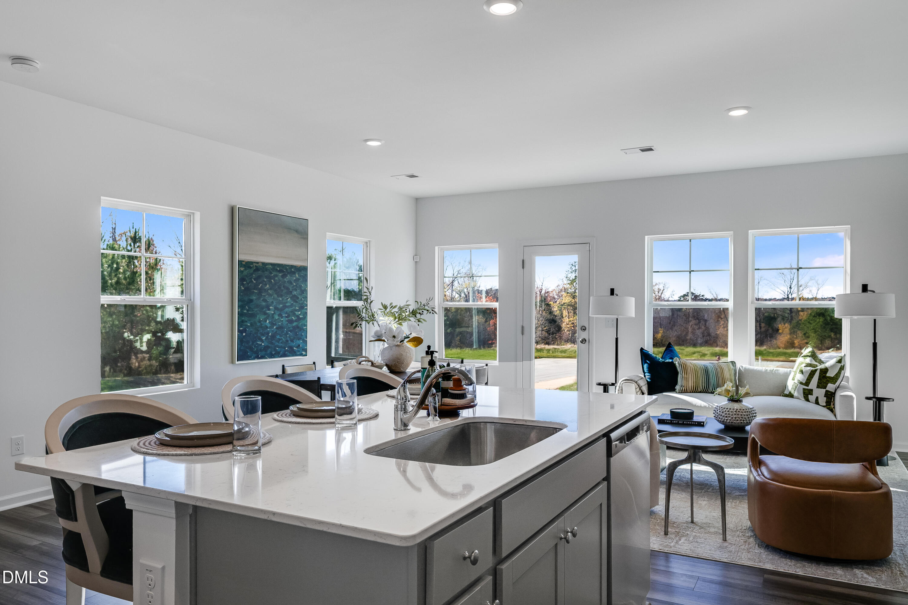 2425 Small Br Trail, Unit 30 Raleigh, NC 27610 - Photo 5 of 25 a view of a dining room with furniture window and wooden floor