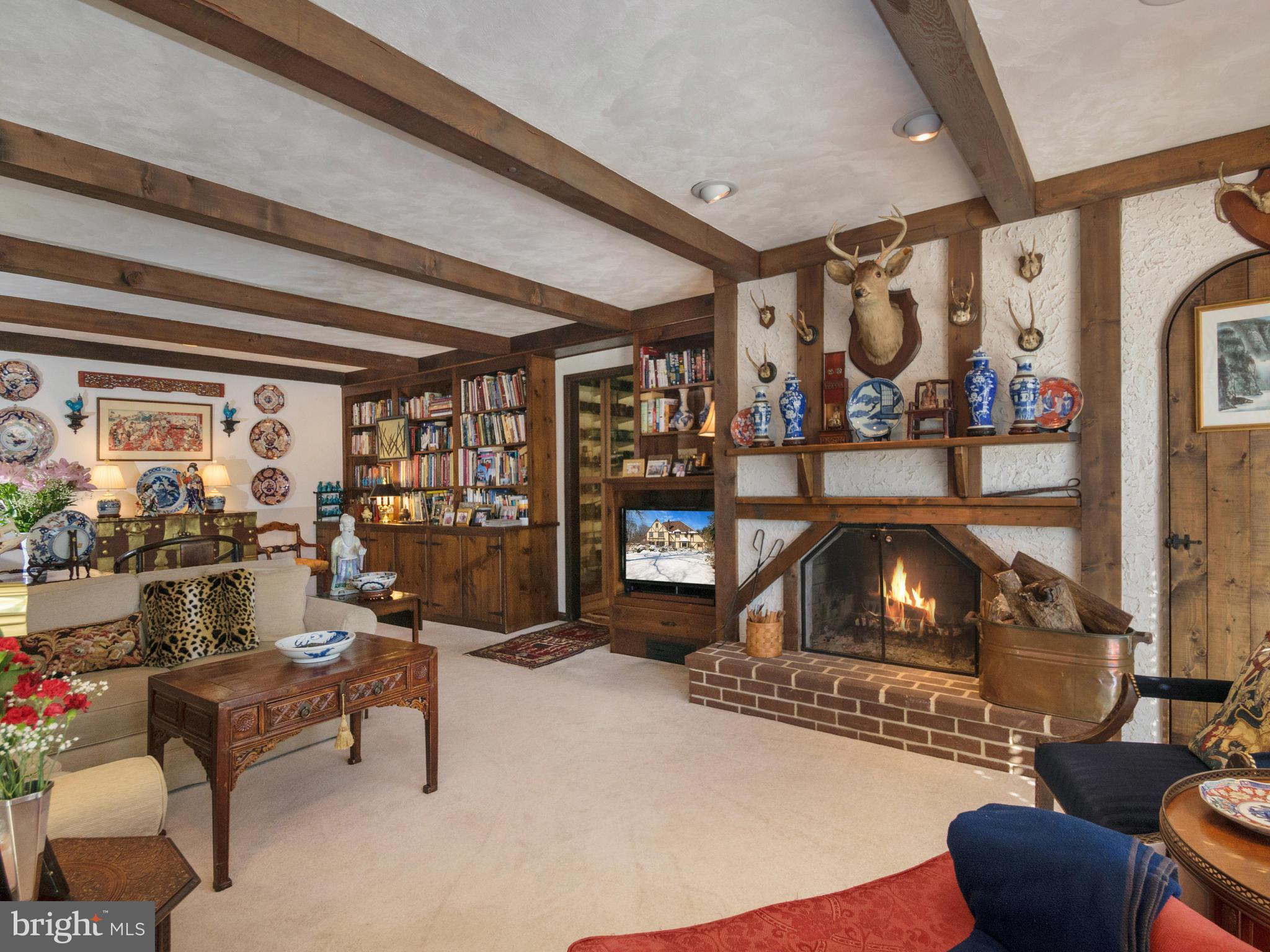 2133 Ward Road Green Lane, PA 18054 - Photo 25 of 60 Family room fireplace