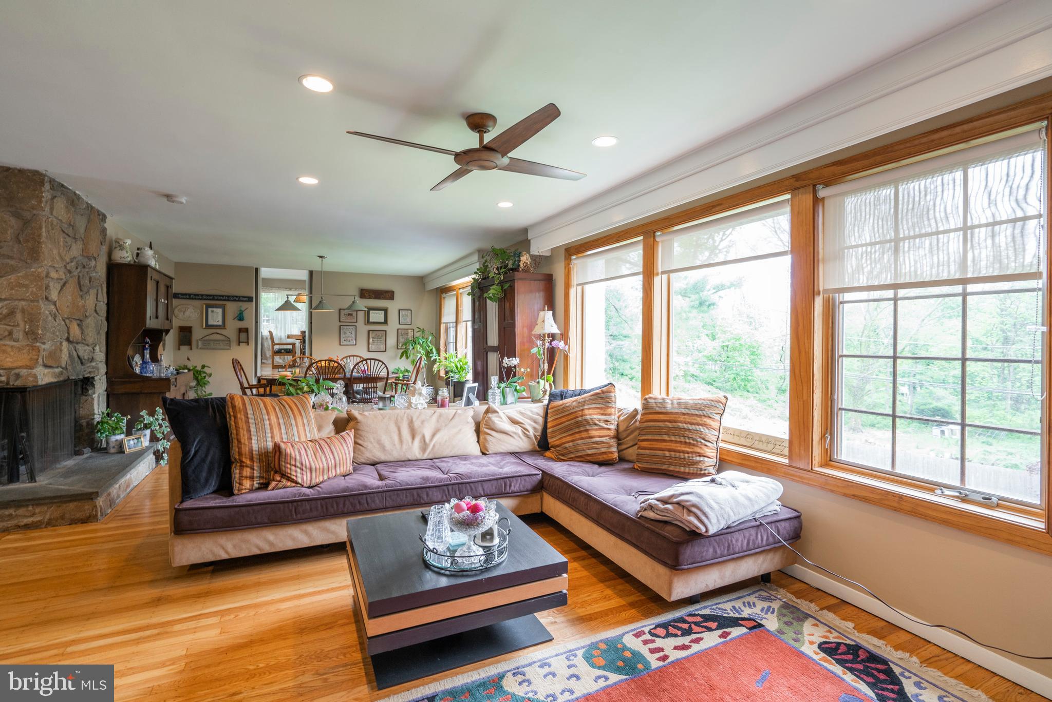 107 Ridgefield Road Newtown Square, PA 19073 - Photo 7 of 34 Great Room with gas fireplace and picture window