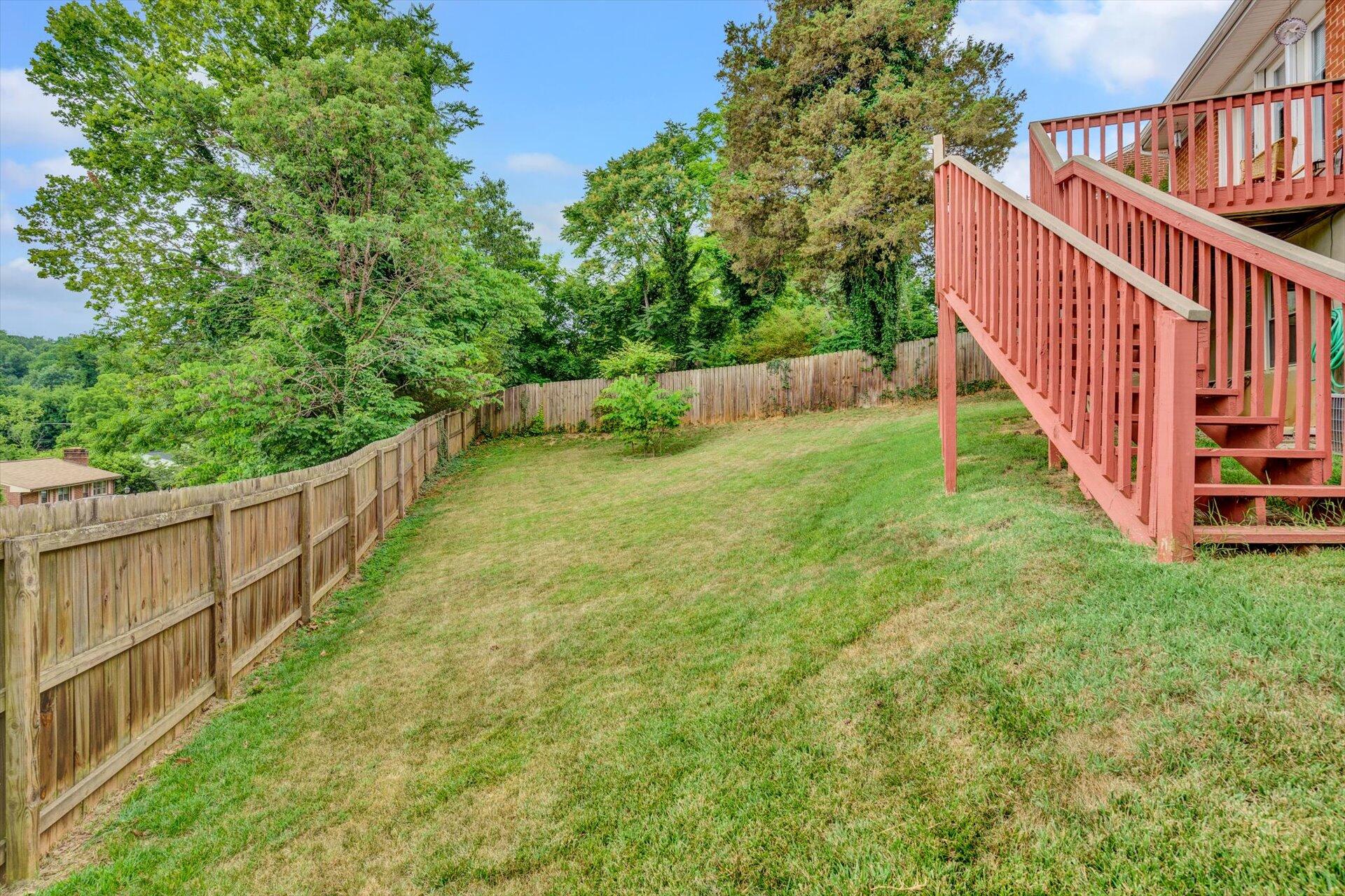 2835 Tillett Road Southwest Roanoke, VA 24015 - Photo 22 of 25 Fenced Yard