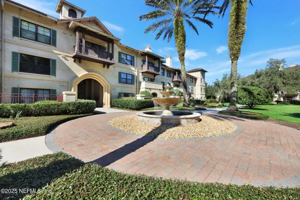 a view of a lake with houses