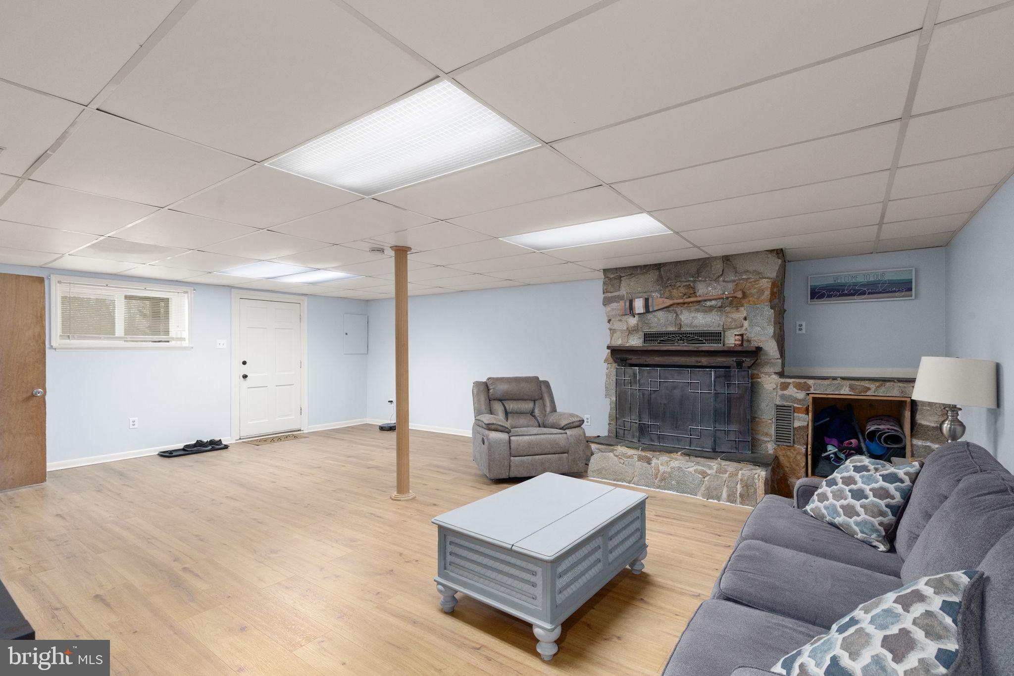 817 Tydings Road Havre de Grace, MD 21078 - Photo 25 of 42 Spacious basement with cozy fireplace.