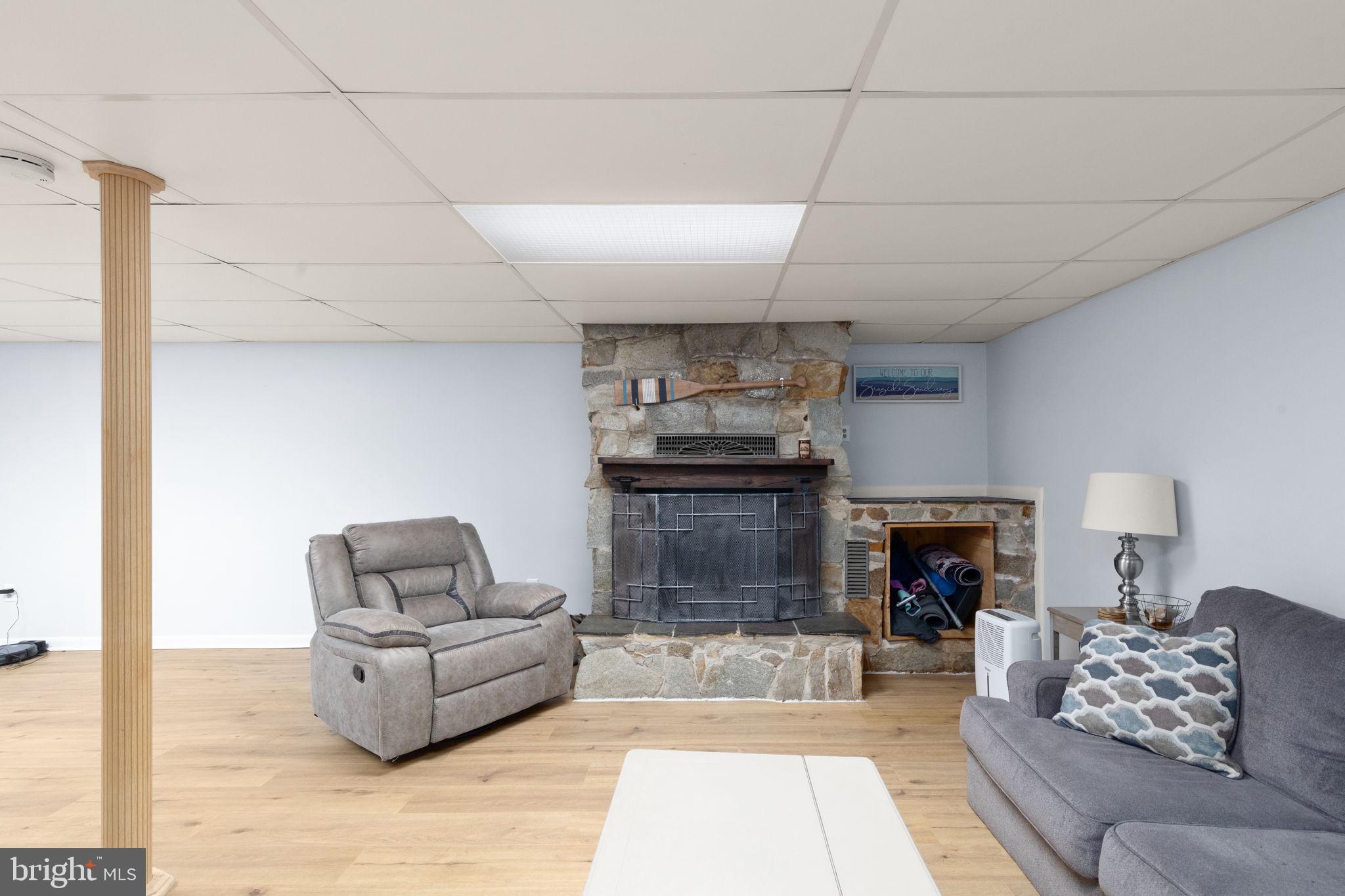 817 Tydings Road Havre de Grace, MD 21078 - Photo 26 of 42 Cozy basement retreat with stone accents.