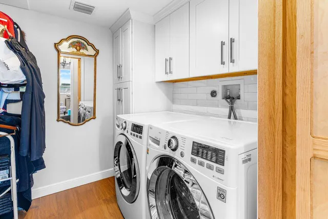 a view of a terrace with a bench