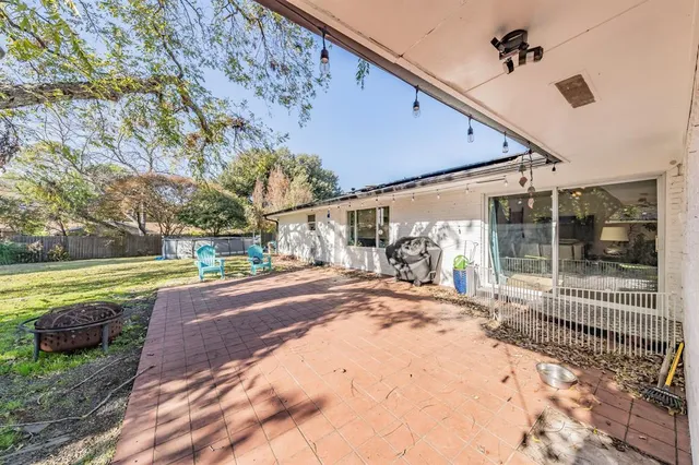 a view of a house with a patio