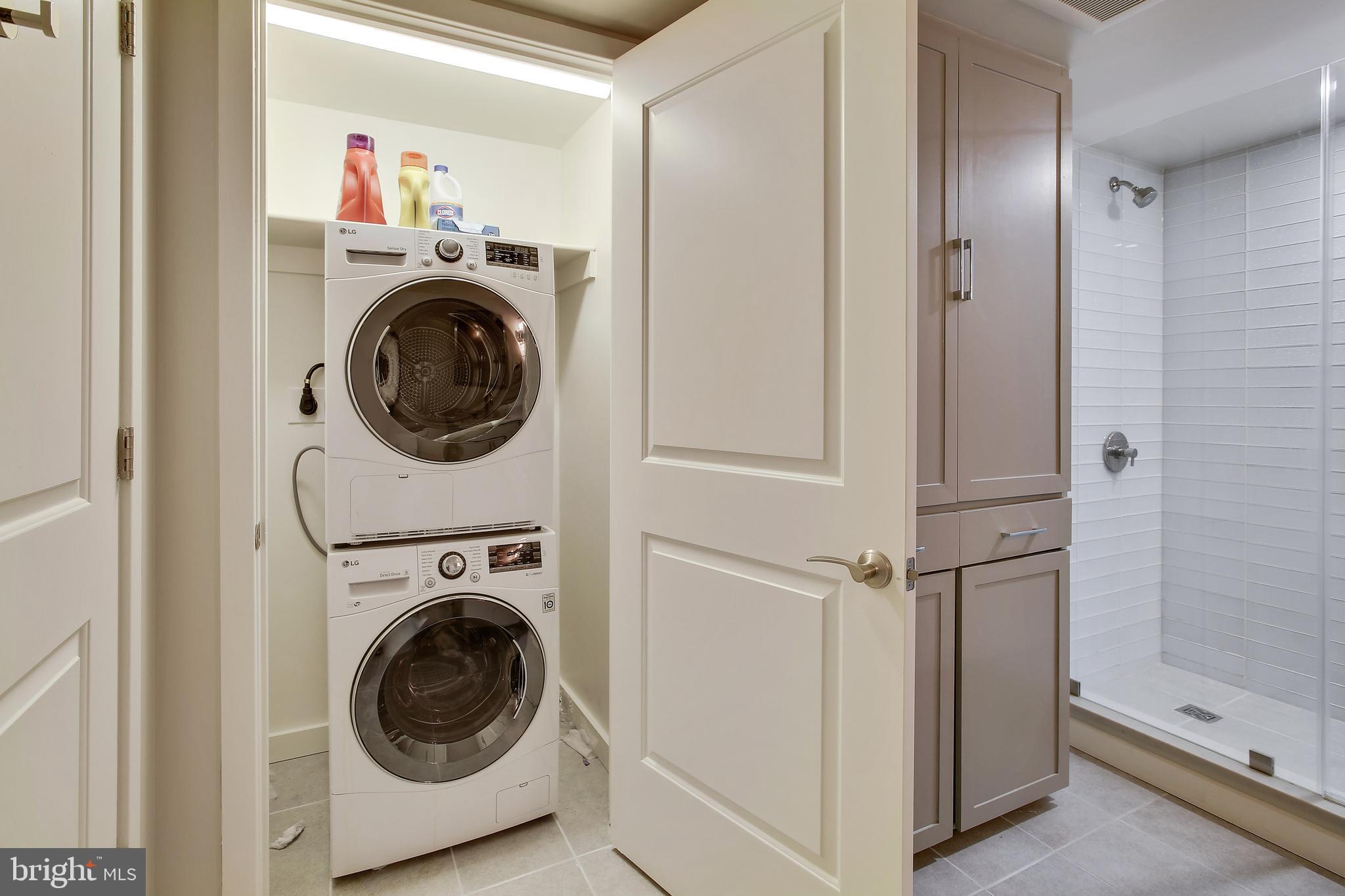 1025 First Street Southeast, Unit 901 Washington, DC 20003 - Photo 29 of 99 Washer & Dryer in Bathroom