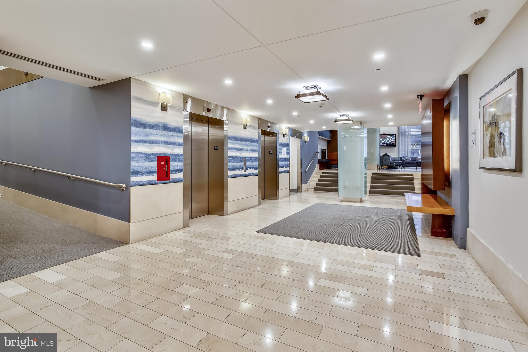 1025 First Street Southeast, Unit 901 Washington, DC 20003 - Photo 5 of 99 Lobby Area-efficient high speed elevators
