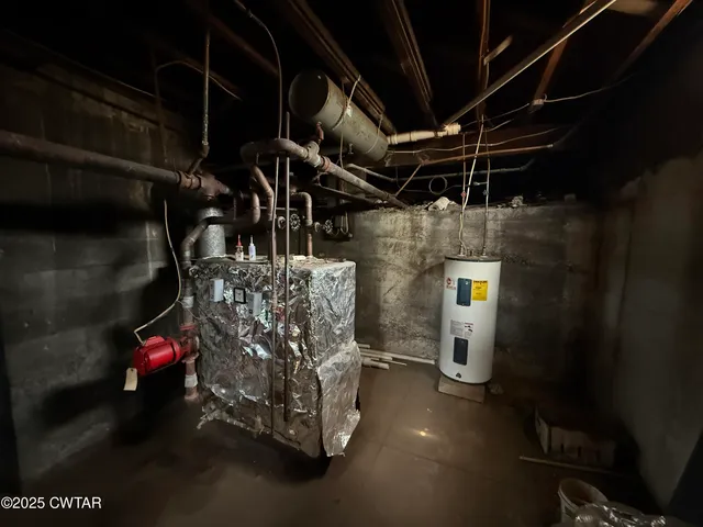 a view of water heater room