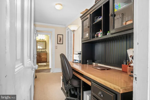 a view of an front door