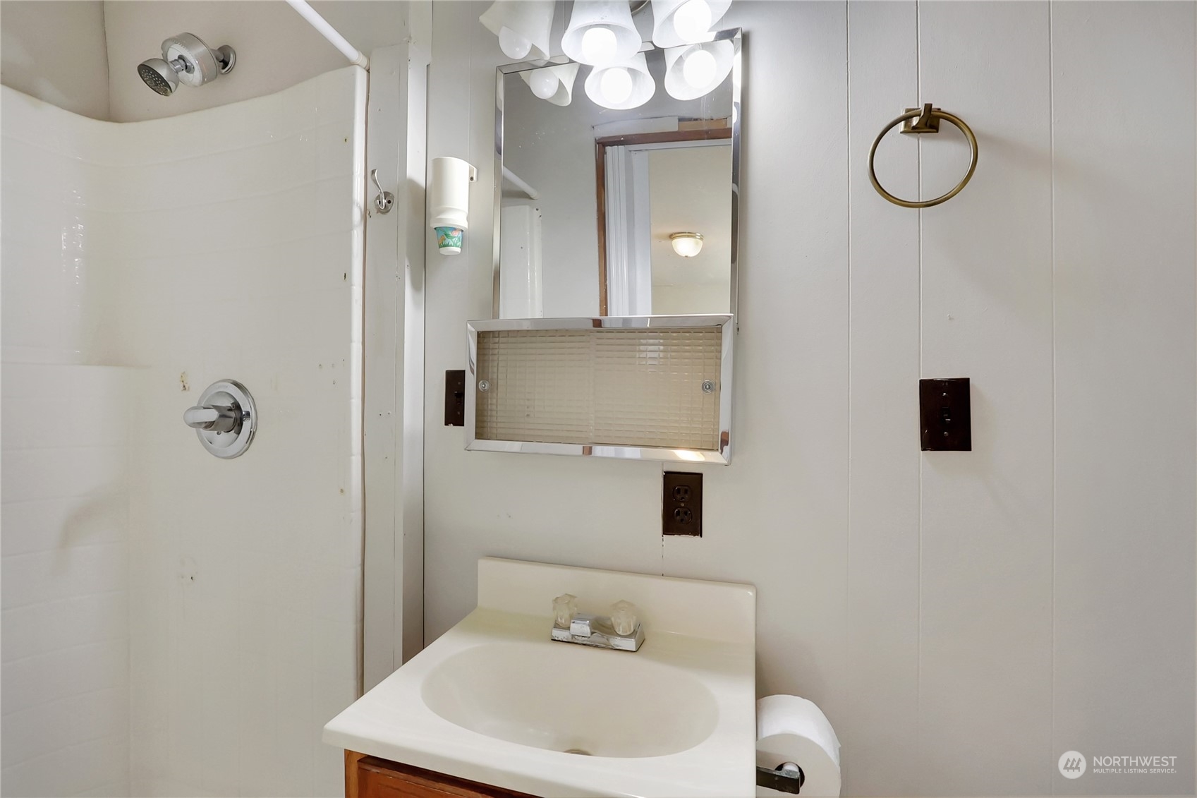 5334 254th Street East Graham, WA 98338 - Photo 17 of 33 a bathroom with a sink mirror and vanity