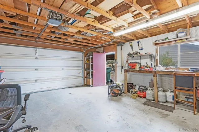 a storage room with washer and dryer