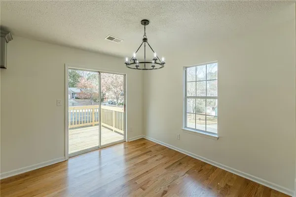 a view of an empty room