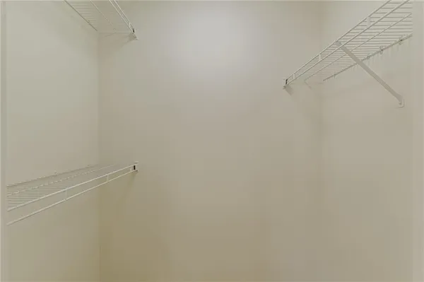 a view of a room with rack on the wall