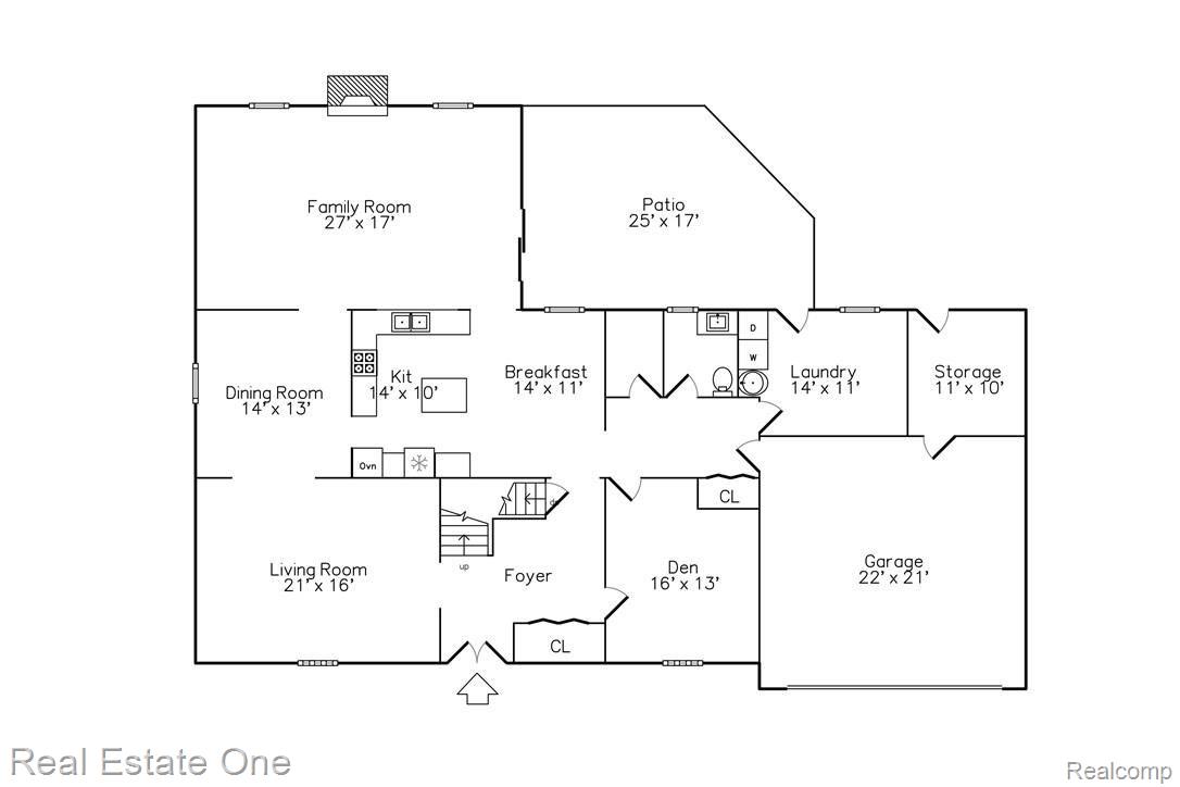 36214 Congress Road Farmington, MI 48335 - Photo 21 of 23 1st floor layout