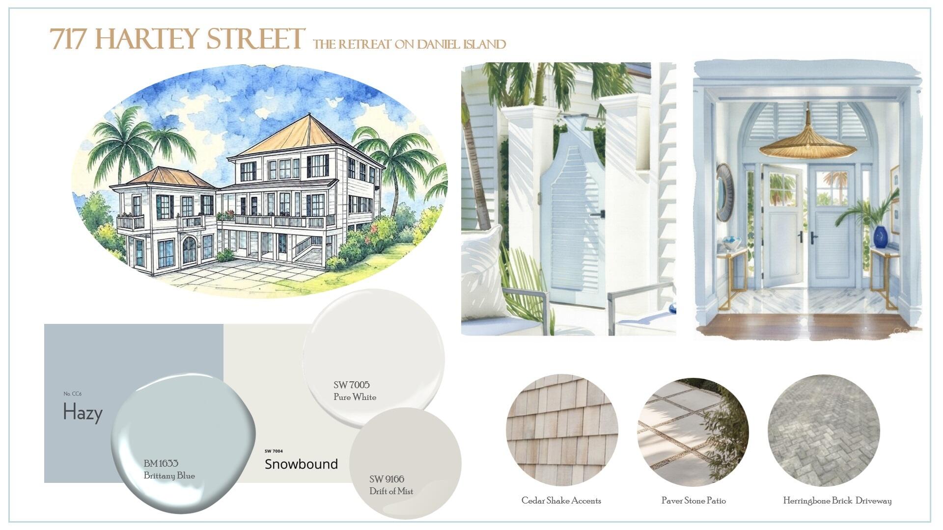 717 Hartey Street Daniel Island, SC 29492 - Photo 5 of 16 2- Design Boards- 717 Hartey- Exterior D