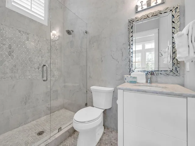 a balcony with furniture