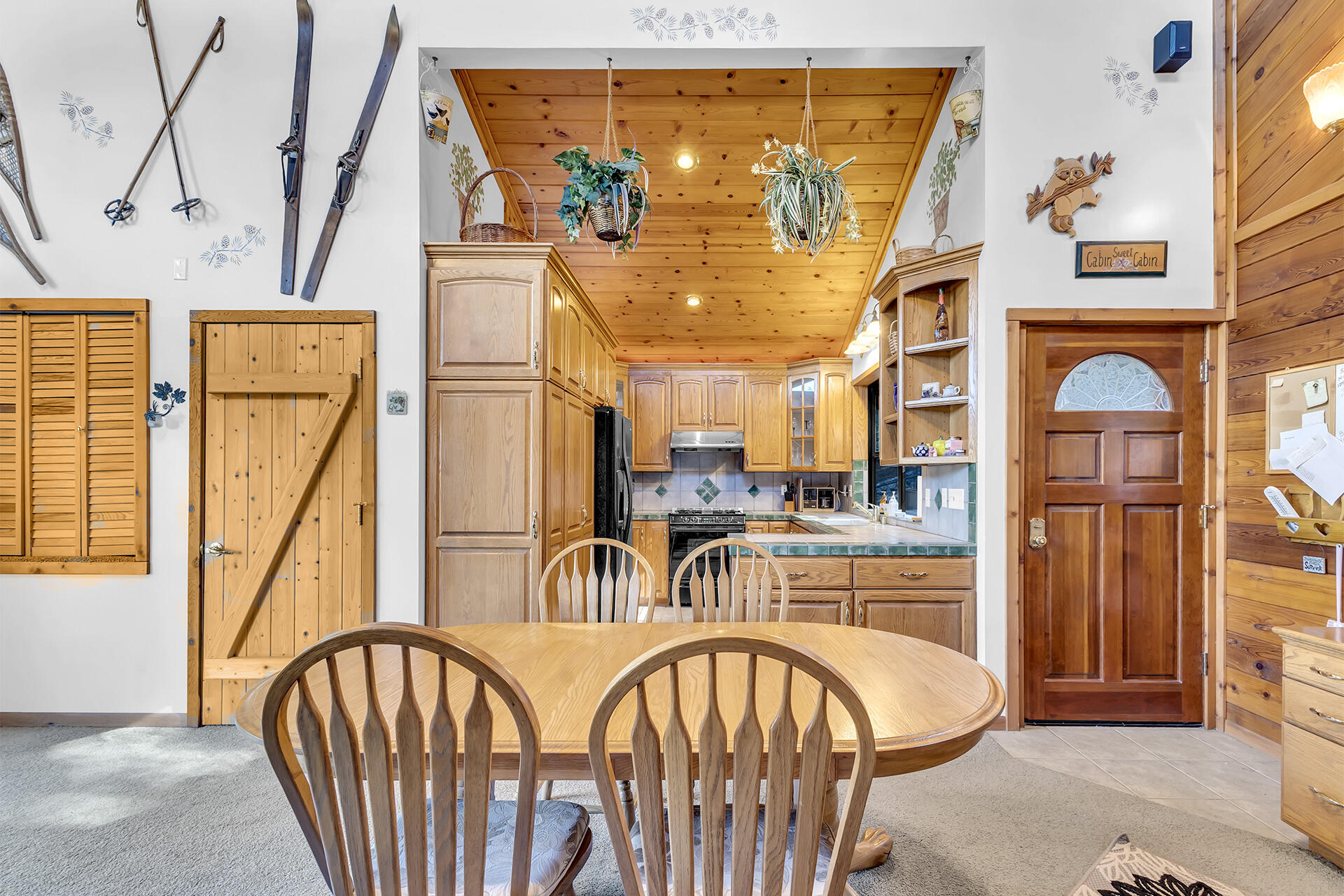53071 Middleridge Drive Idyllwild, CA 92549 - Photo 16 of 50 an outdoor view of a porch with wooden floor and furniture