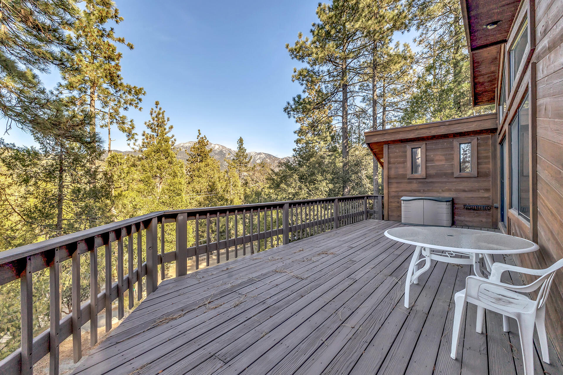 53071 Middleridge Drive Idyllwild, CA 92549 - Photo 30 of 50 a view of balcony with wooden floor and seating space